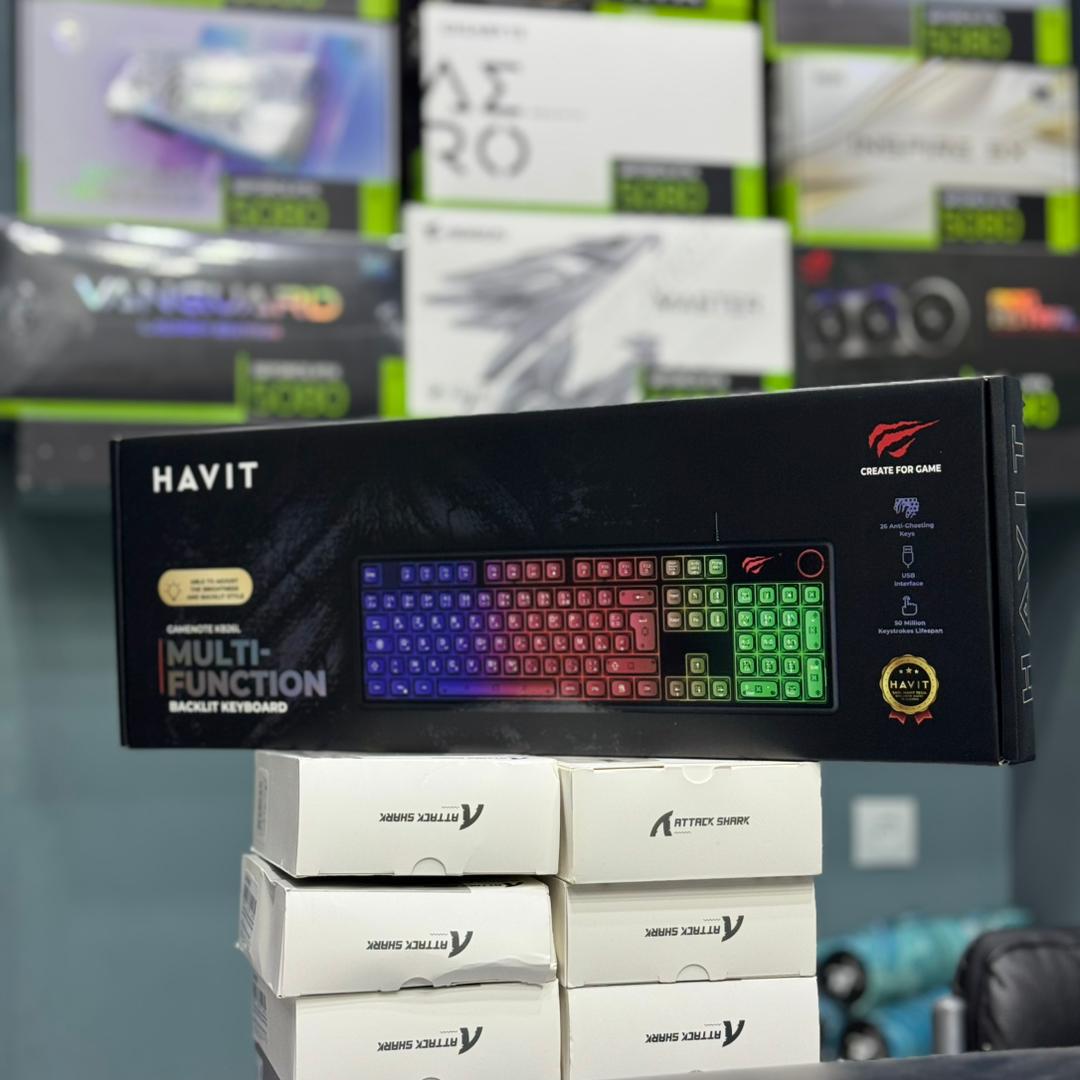 CLAVIER GAMING SEMI MECANIQUE HAVIT KB26L RGB BLACK